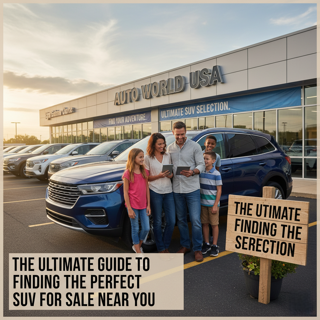 The Ultimate Guide to Finding the Perfect SUV for Sale Near You The Ultimate Guide to Finding the Perfect SUV for Sale Near You