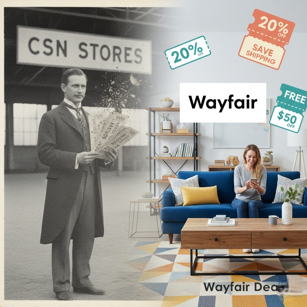 The Ghost of Coupons Past: The Surprising Story of CSN Stores & How to Save Big at Wayfair Today The Ghost of Coupons Past: The Surprising Story of CSN Stores & How to Save Big at Wayfair Today