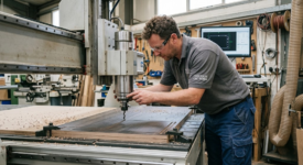 Optimizing Downcut Compression Bit Clearance for Flawless CNC Routing